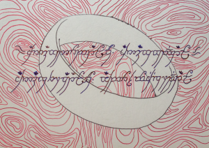 anello signore degli anelli arte